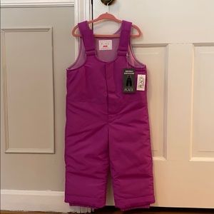 Toddler Girls Snow Overalls